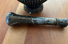 Vtg Schering Brass mortar and pestle American Journal of Pharmacy 1975