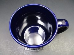 RX Pharmacist Coffee Mug / Cup Raised Pewter Metal LOGO Piece Pharmacy