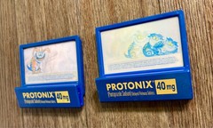 Protonix Gerd Monster Lenticular Magnet Clips x2 Drug Rep Pharmaceutical