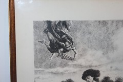Pharmaceutical Lithograph Hermes Hygeia Alsculapins Panacea Signed Castillo