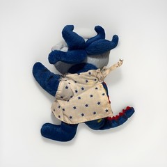 Early 2000s Protonix Plush Dragon Drug Rep Pharmaceutical Advertising Toy 6”