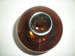vtg Large Apothecary Glass Bottle Amber Brown 14″