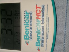 Benicar Pharmaceutical Advertising ;digital CLOCK/CALENDAR
