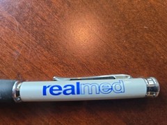Realmed Metal Pen Pharmaceutical Medical Billing Drug Rep Promo
