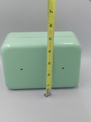 Vintage Seafoam Green MCM locking DrugSafe Apothecary Drug Store Pharmacy NOS