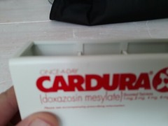 Cardura Drug Rep Table Desk Top Pen Holder & Tape Dispenser
