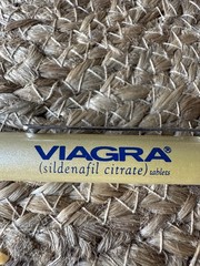 Vintage Viagra Pharmaceutical Drug Rep Pen Pearl Yellow DOES NOT WRITE
