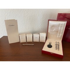 Must de Cartier Stainless Steel Pen, Pencil & Key NIB Box