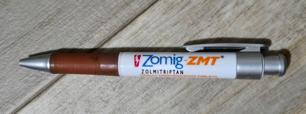 Zomig ZMT PEN Drug Rep Pharmaceutical Promo Medical Advertising brown