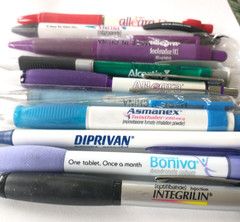 Lot of 10 Pharmacy Drug Representative Pens – Untested- Lot 2