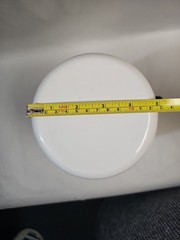 Vintage Enamelware Pitcher White Black Medical Measuring Cup 2000 cc 64 Oz. L@@K