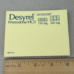 Trazodone Post-It Notes & Plastic Clips Vintage Drug Rep Swag Desyrel Dividose