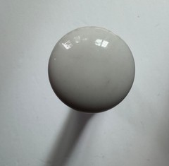 Vintage Mid-Century MCM Lab Heavy White Porcelain Cooper Mortar & Pestle 1950s