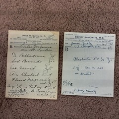 Qty 18 Pharmacy Scripts From 1946 Springfield Mass