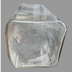 Antique Pharmaceutical Apothecary Medical AQ. Camphor 12″ Glass Bottle Jar