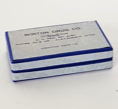 Vintage PILL BOX: BOSTON DRUG STORE Alexandria, Minnesota 1940s