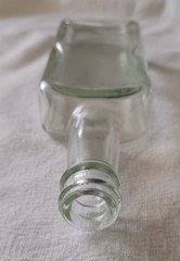 1930s Bottl Castoria Chas. H. Fletcher’s Aqua Pierce Co. Embossed Mold # 6 USA