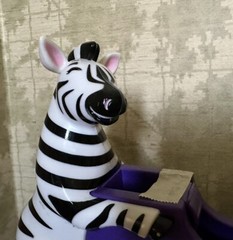 Vintage Pharmaceutical Drug Rep Zithroma Zebra Tape Dispenser Advertisement New
