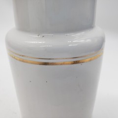 1960s Ceramic Apothecary Pharmaceutical Jar Trandate Labetalol HCI/Glaxo 6.25″ H
