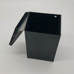 Vintage Talbott Pharmacy Metal RX File Box – Black Industrial Medical Decor