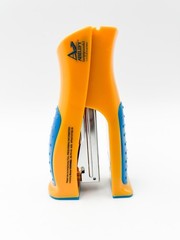 Abilify Yellow & Blue Stand Up Stapler Drug Rep Pharmaceutical Promotional Works