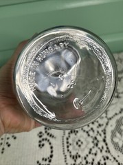 Grafco Medical Apothecary Glass Jar stainless Lid blue letters Gauze