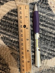 Avodart Purple Grip White Metal Twist Pharmaceutical Drug Pen Advertising NO INK