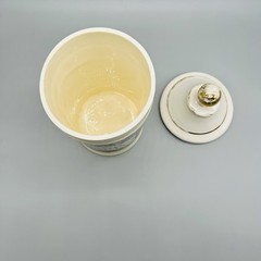 Vintage Cassia Fistula Lidded Ceramic Apothecary Jar Jeanne Robinette California