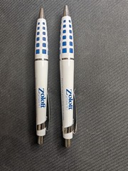 Zoloft Pharmaceutical Promo Metal Pen Blue & White Collectible Tested Works