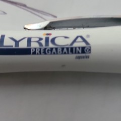 Lyrica Pregabalin Pharmaceutical Drug Rep Promotional Ballpoint Pen White/Blue