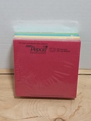Rainbow Colors Post It Paper Sticky Note Pad Vintage Pepcid Drug Advertising