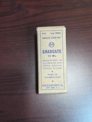 Vintage Graduate Beaker Glass Footed Graduated Laboratory Chemistry 10 ML