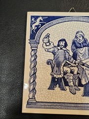 VTG Crown Delfts Handmade Holland The Pharmacist Award Pill Tile