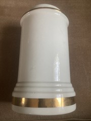 Vintage Sanicula Apothecary Porcelain Jar Pharmacy Botanical Canister