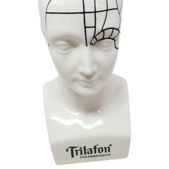 Schering TRILAFON Tranquilizer Phrenology Head Ceramic Bust Figurine 1960s – D