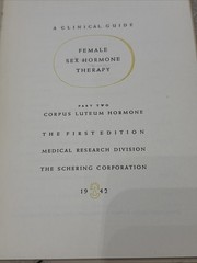 1ST EDITION VTG Male/Female Sex Hormone 3 Book Set Schering Corp. 1941 In Case