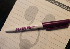FLOXIN Pharmaceutical Drug Rep Promo Lot – Plastic Pen + Notepad Medical