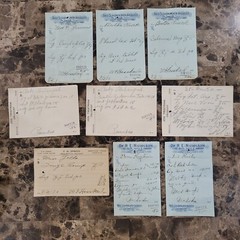 File Box & 97 antique prescriptions (1913) – Opium, Morphine, Dionin, Codeine