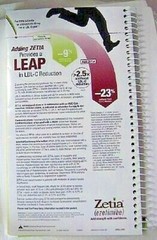MERCK ZETIA Medi-Message Book DRUG REP LOGO Pharmaceutical Advertising NEW