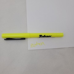 ZOFRAN Pharmaceutical Drug Rep Pen Marker BIC Brite Liner Yellow