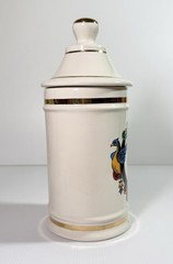 VTG PAPAVER FRUCTUS (Poppy Fruit) Apothecary Jar Pharma Craft Ceramic EUC