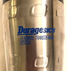Lot of 2 Duragesic Fentanyl Travel Mugs Pharmaceutical Sales Merch Rare HTF