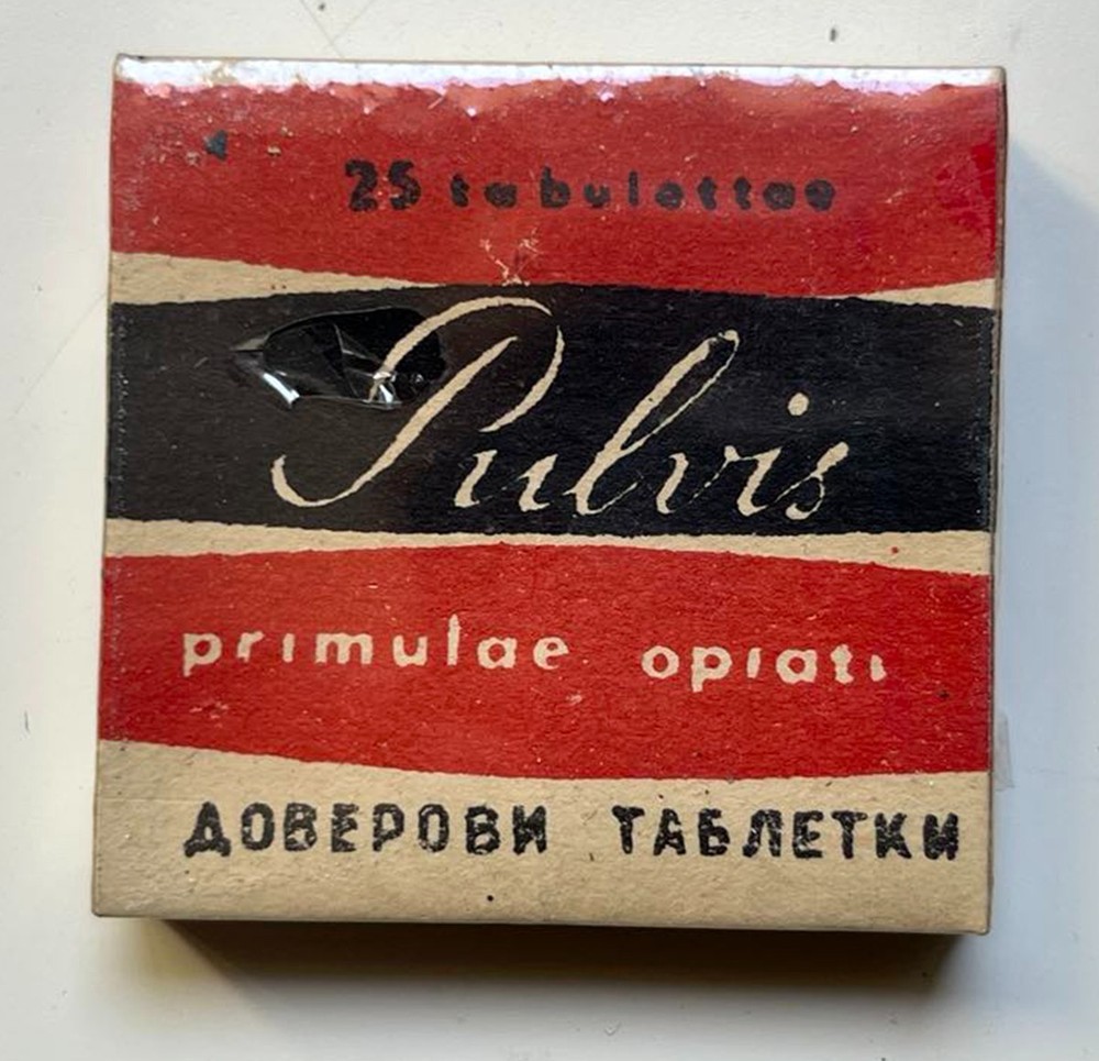 Vintage medicine for collection – PULVIS, Unopened, rare, 25 tabl.