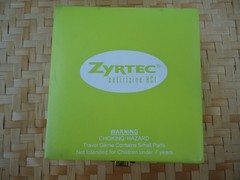 Zyrtec Cetirizine Pharmacy Rep Promo Gift 5 Game Mini Travel Box Allergy Med NEW