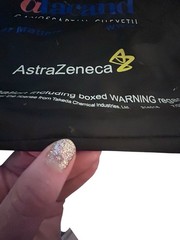 Astrazeneca Atacand Candesartan Cilexetil Drug Rep Merch Zippered Black Bag