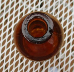 Hymosa Medicine Bottle Walker Pharmacal Company St. Louis Glass Amber
