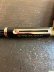 Trovan Pharmaceutical Drug Rep Heavy Metal Pen Black & Gold Tone