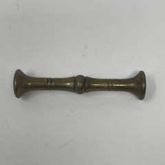 VTG SMALL BRASS MORTAR AND PESTLE WITH HANDLES