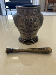 Mortar and Pestle, Lambda Kappa Sigma 75th Anniversary Metal Ethel Health