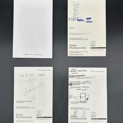 Vintage Notepads Pharmaceutical Rep Promo Advertising Estratab Prometrium OBGYN